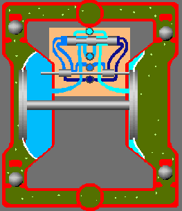 气动隔膜泵（膜片）工作原理动态图